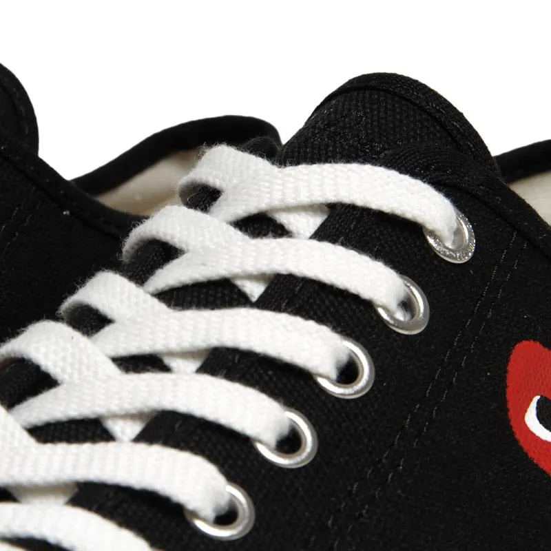 Comme des Garcons Play x Converse Jack Purcell Ox, Black and Red.