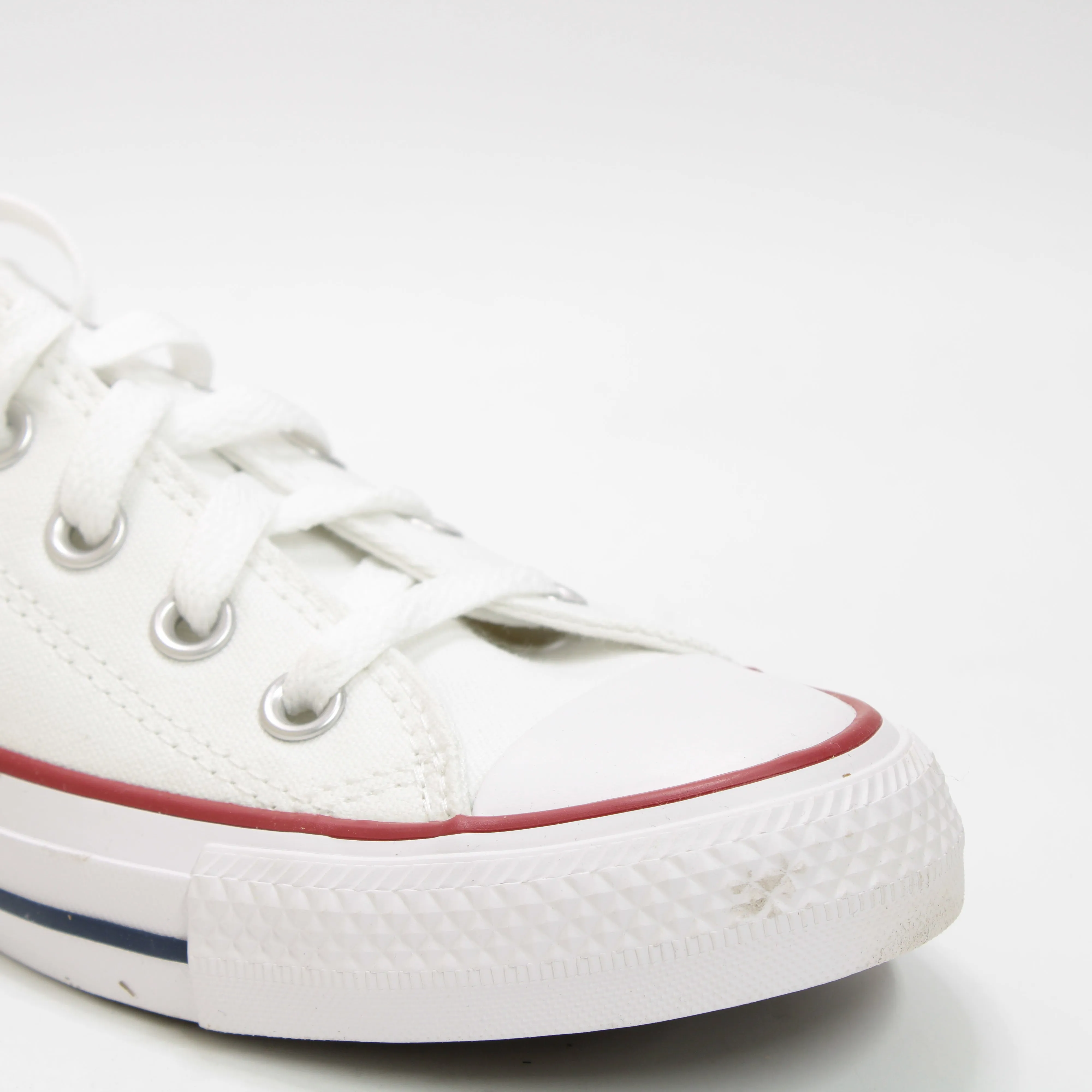 Converse All Star White Canvas Low Top Sneaker - UK Size 4