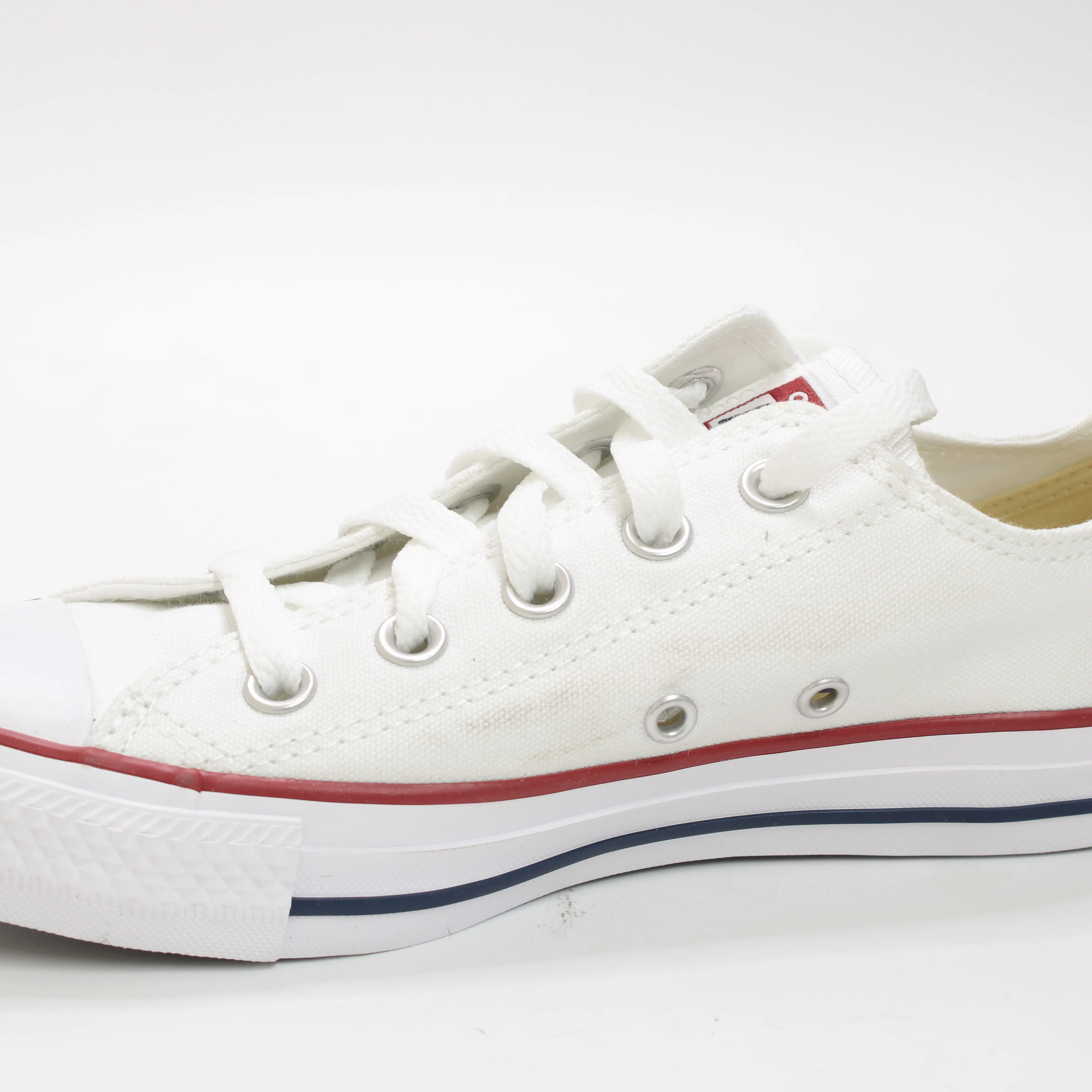 Converse All Star White Canvas Low Top Sneaker - UK Size 4