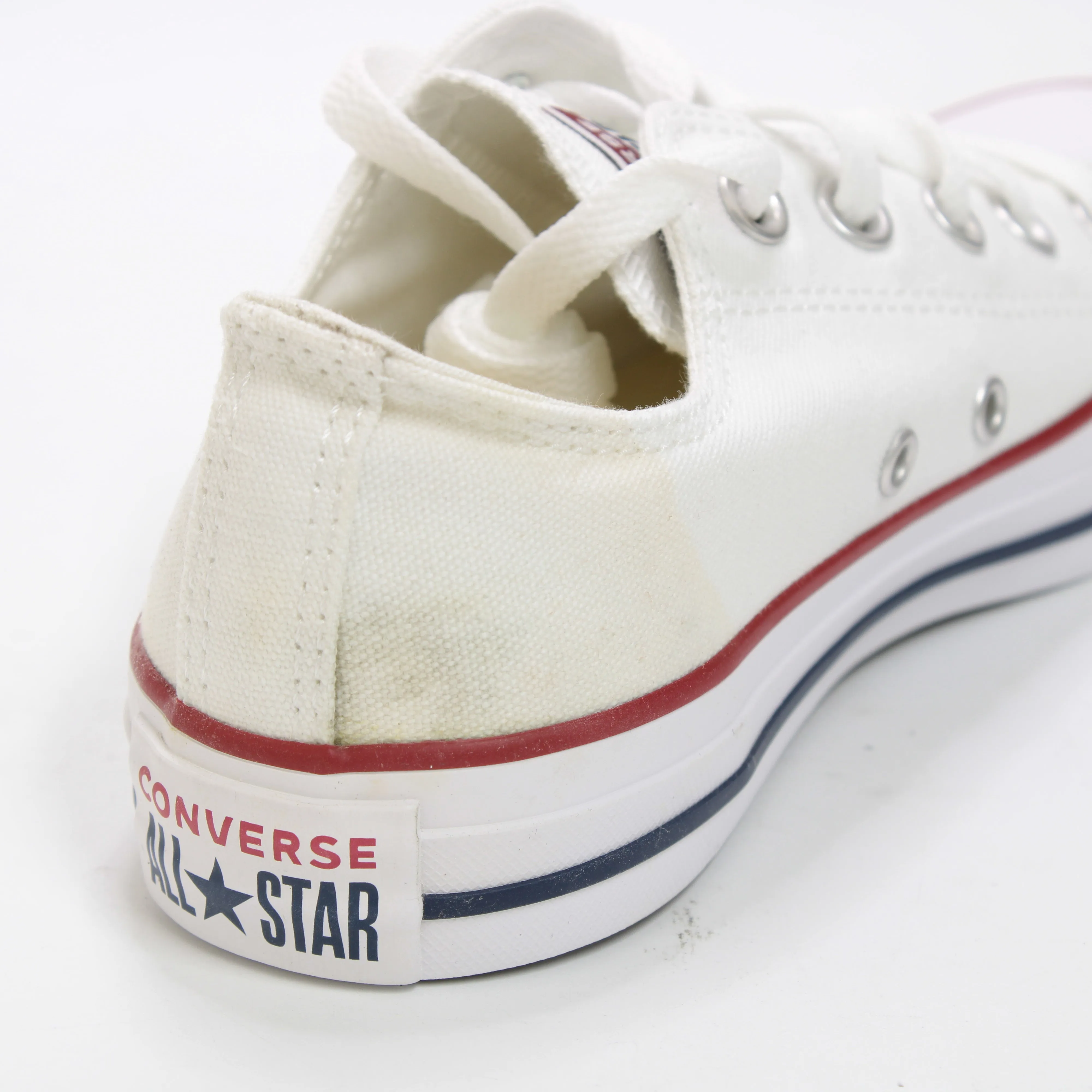 Converse All Star White Canvas Low Top Sneaker - UK Size 4