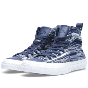 Converse Missoni Chuck Taylor HiCrown Blue sneakers.