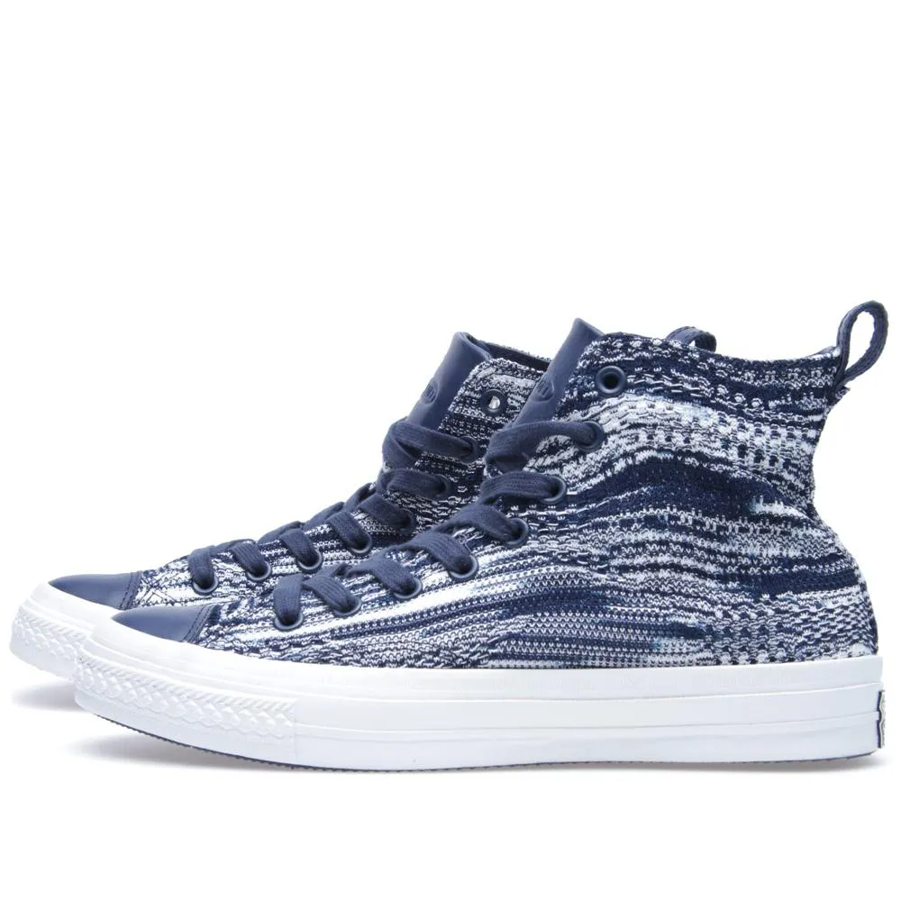 Converse Missoni Chuck Taylor HiCrown Blue sneakers.