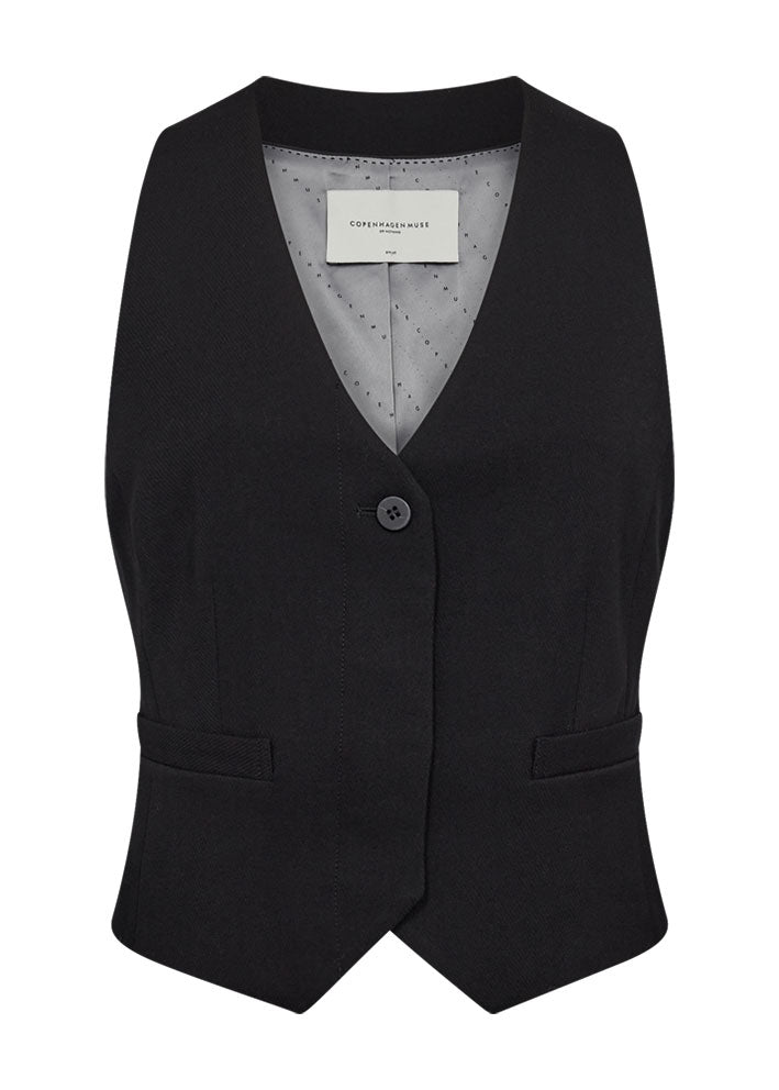 Copenhagen Muse Tailor Waistcoat Vest Black