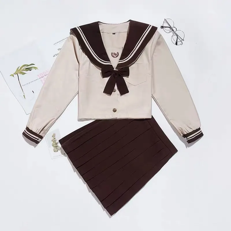 Cosplay Japan Uniform Set Tea Colour Milk JK Uniforms