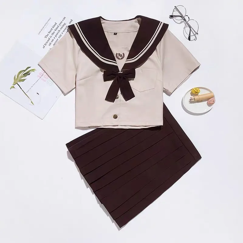 Cosplay Japan Uniform Set Tea Colour Milk JK Uniforms