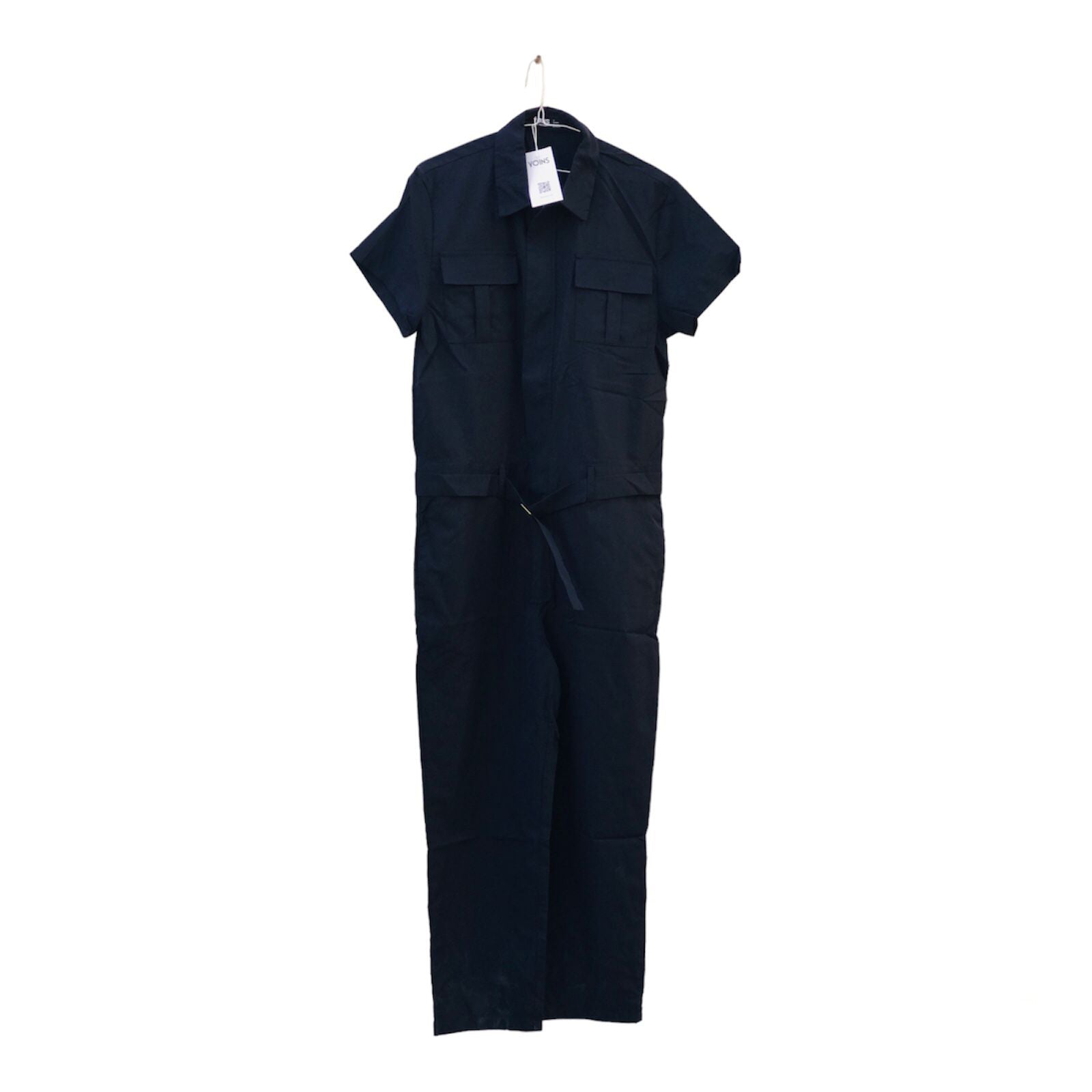 Cotton men's casual jumpsuit with belt - S3187161