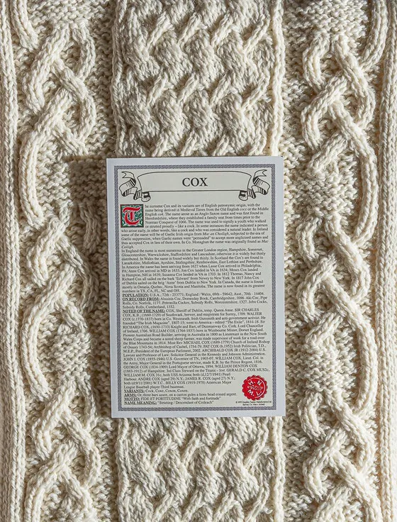 Cox Clan Knitted Scarf