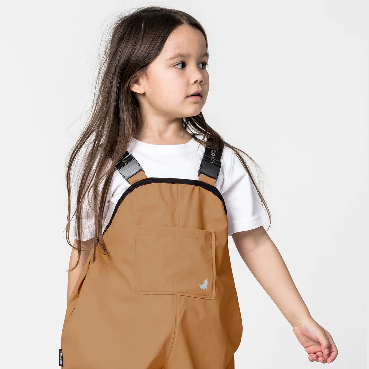 Crywolf Tan Rain Overalls