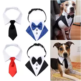 Cute Adjustable Dog Necktie - Hot Sale Grooming Formal Tie - Comfortable Cotton Dog Tuxedo Bow Ties - Pet Accessories