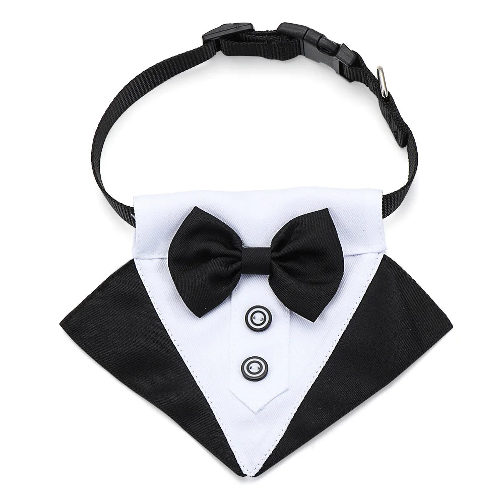 Cute Adjustable Dog Necktie - Hot Sale Grooming Formal Tie - Comfortable Cotton Dog Tuxedo Bow Ties - Pet Accessories