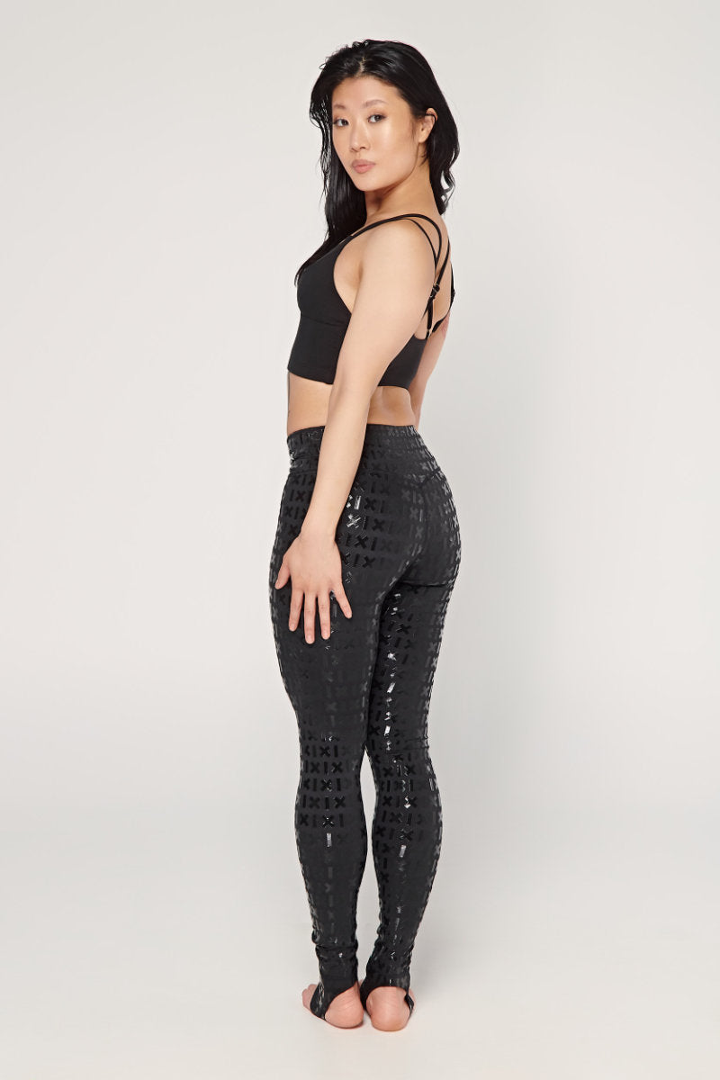 CXIX Black Gecko Grip Leggings with Grippy Waistband