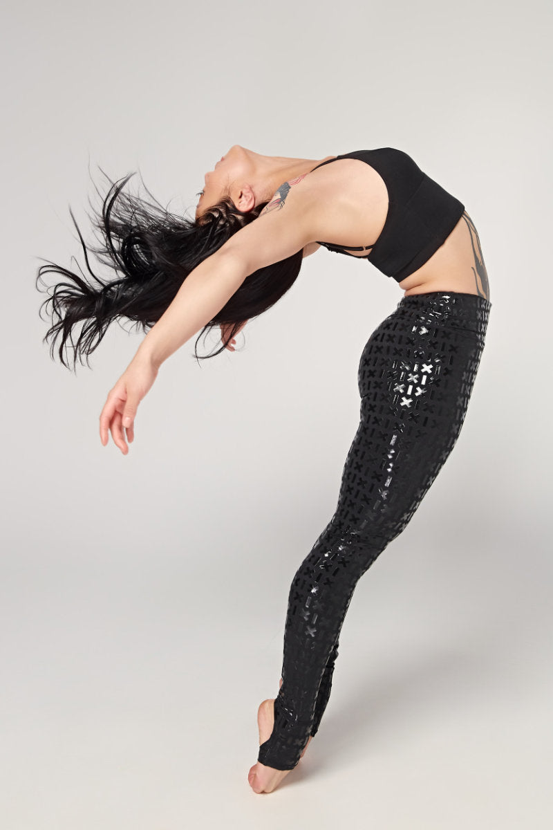 CXIX Black Gecko Grip Leggings with Grippy Waistband