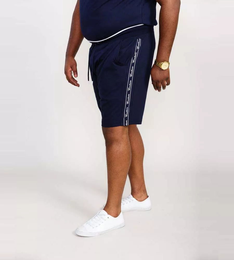 Big Men's Couture Shorts - D555 Elasticated Waistband with Branded Side Panels (Brantham)