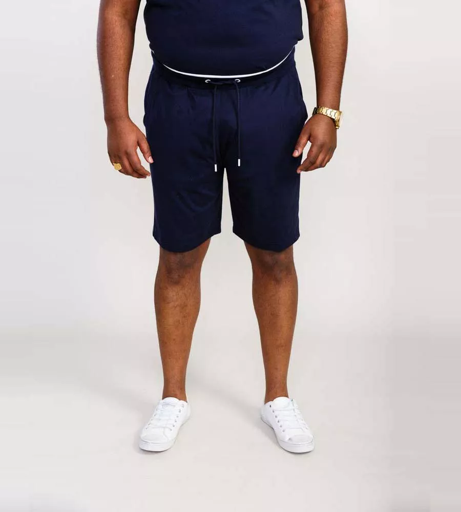 Big Men's Couture Shorts - D555 Elasticated Waistband with Branded Side Panels (Brantham)