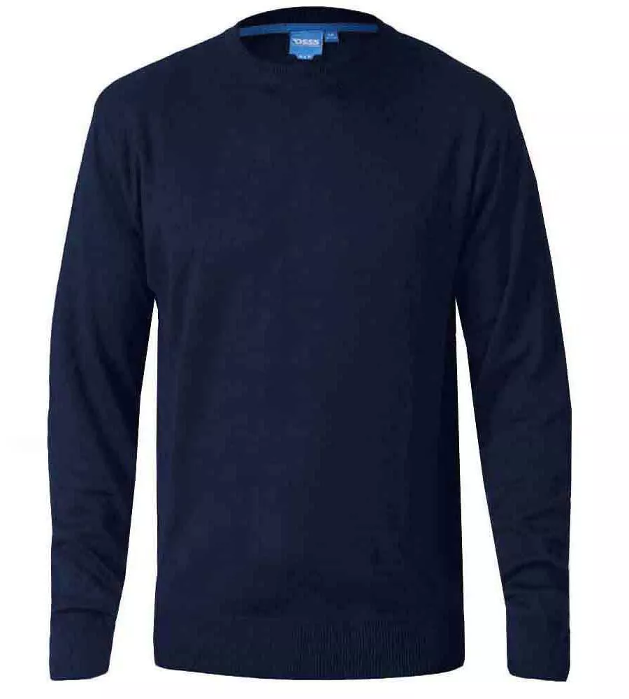 D555 Men's Navy Crew Neck Sweater JOVANNI 2