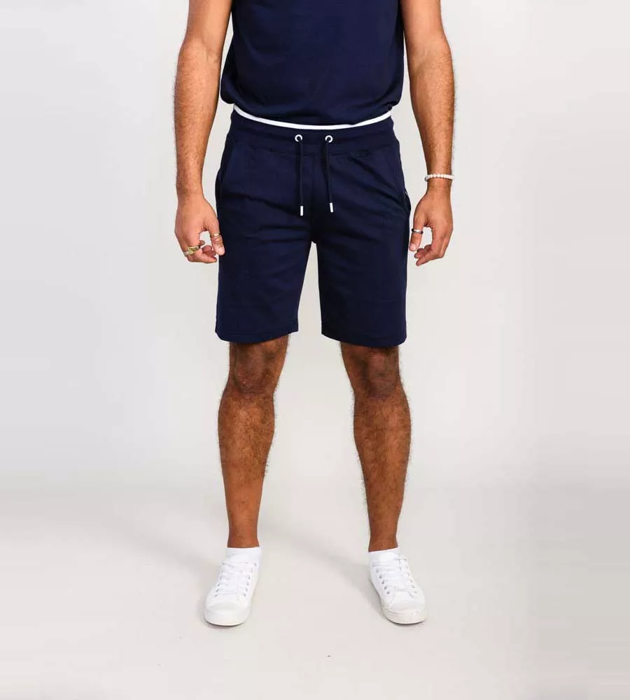 D555 Men's Couture Elasticated Waistband Shorts with Branded Side Panels (BRANTHAM)