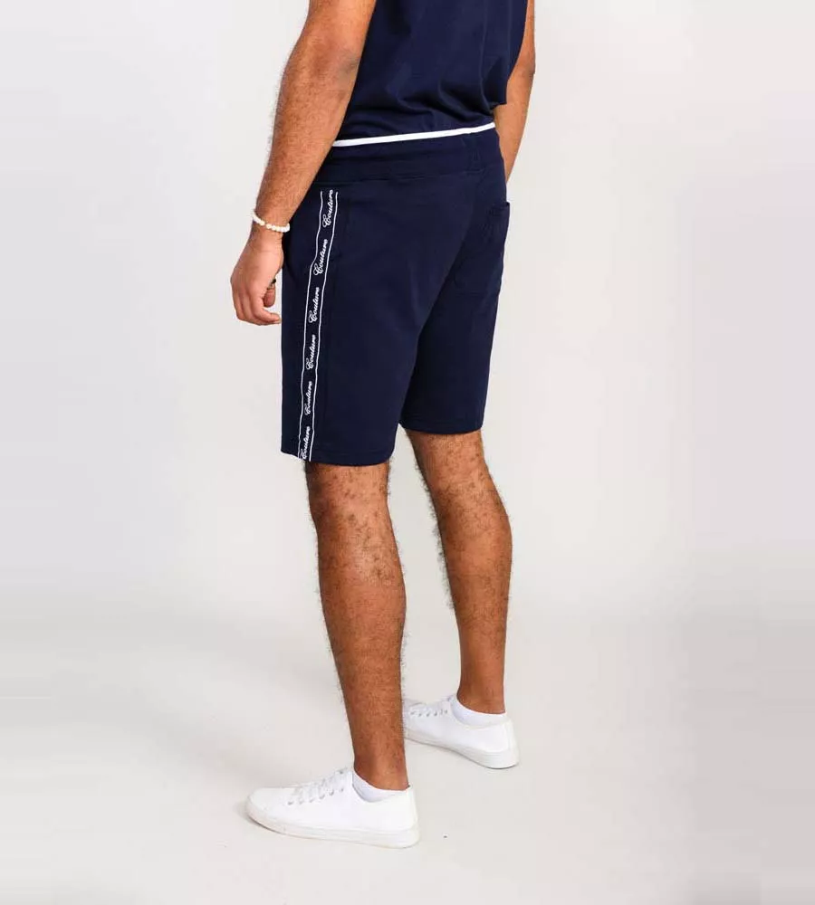 D555 Men's Couture Elasticated Waistband Shorts with Branded Side Panels (BRANTHAM)