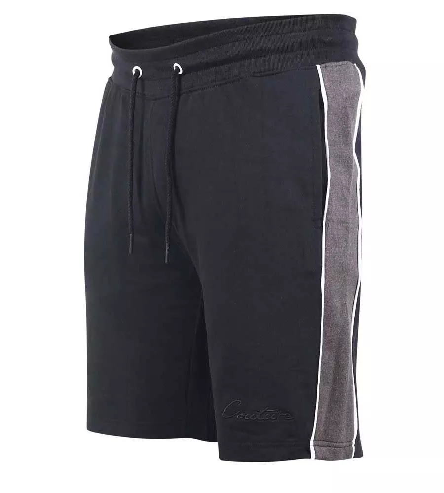 Men's Couture Shorts - D555 Elasticated Waistband Cut and Sew Panels (Andover)