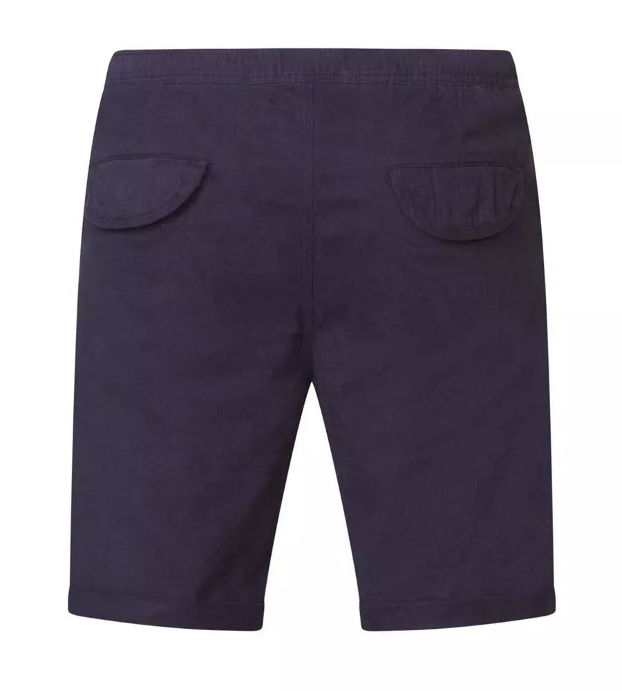 Men's Navy Rugby Shorts - D555 Elasticated Waistband & Drawcord (Gareth)