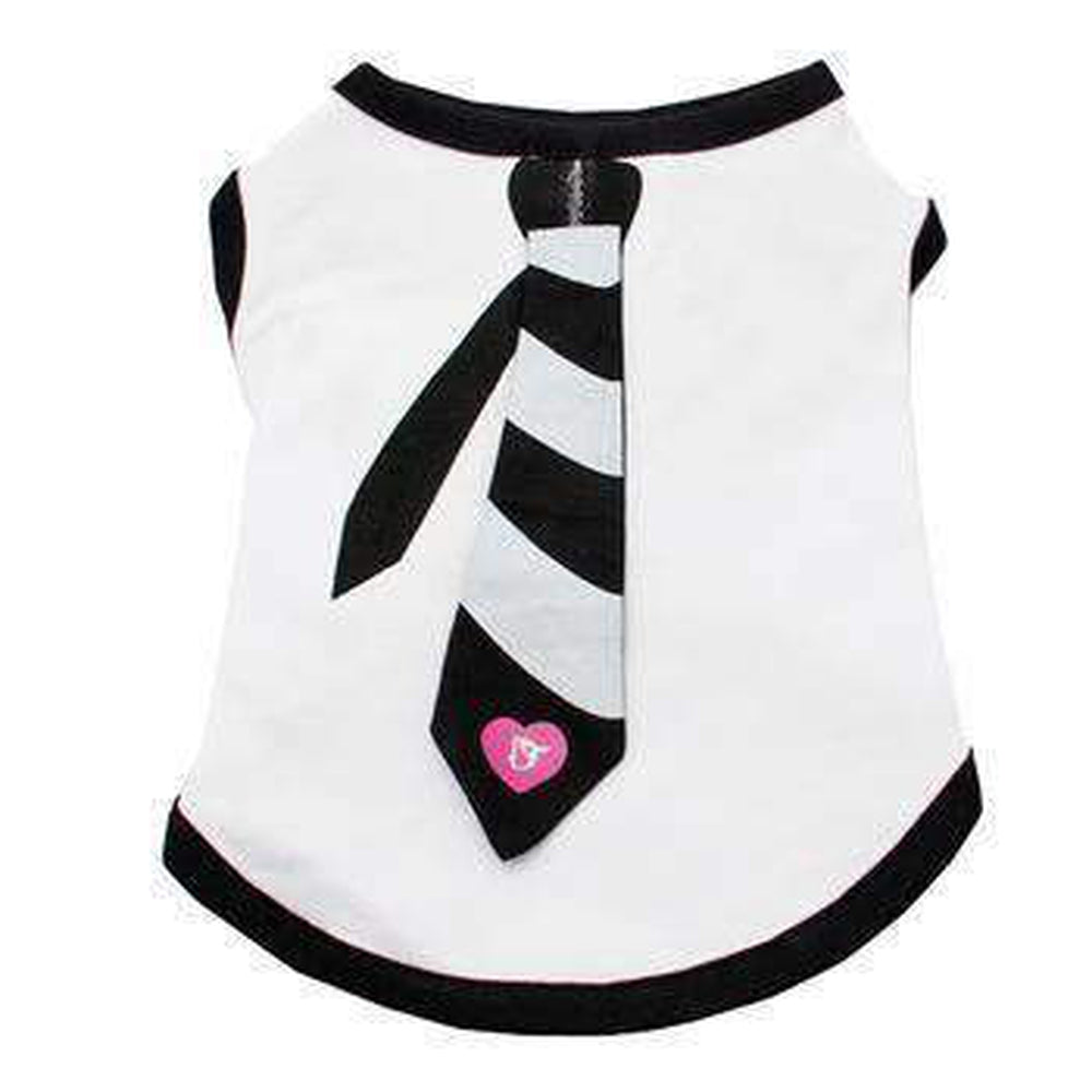 Dapper Dog Tank Top with Necktie