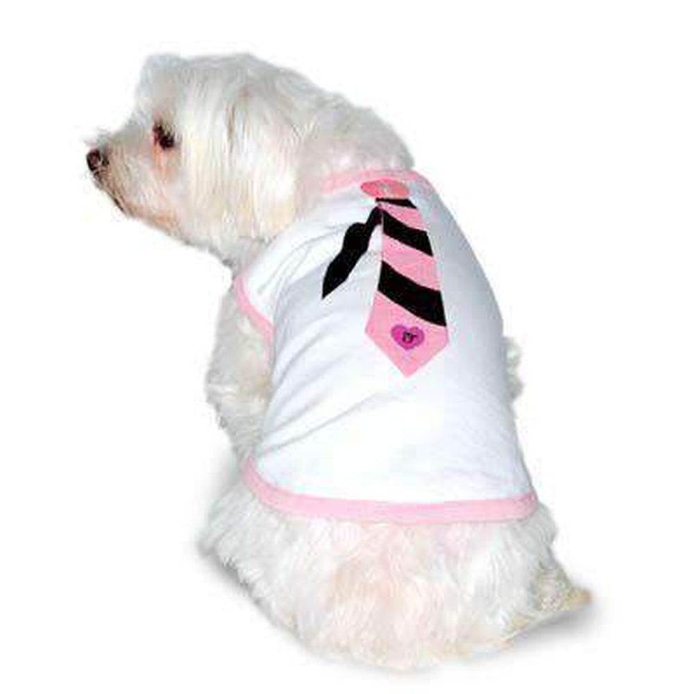 Dapper Dog Tank Top with Necktie