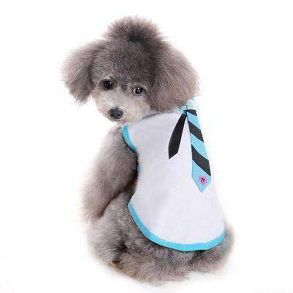 Dapper Dog Tank Top with Necktie