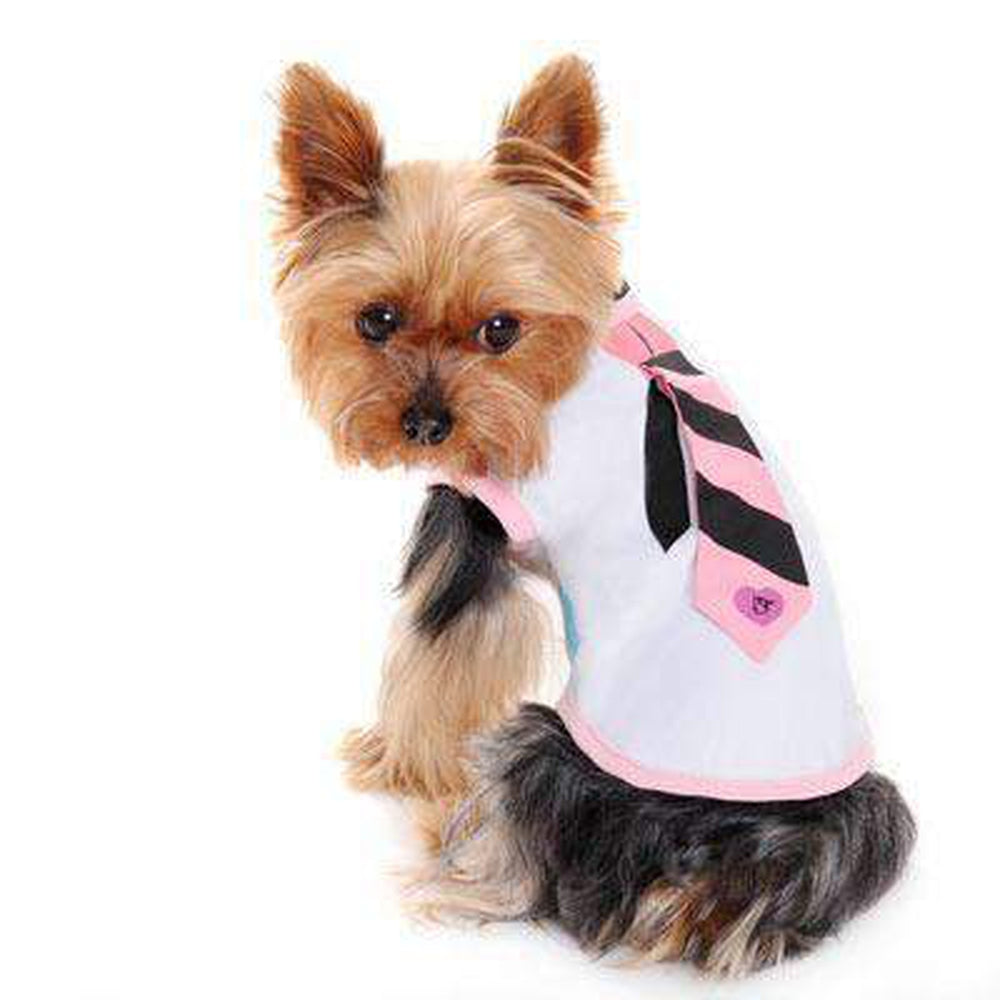 Dapper Dog Tank Top with Necktie