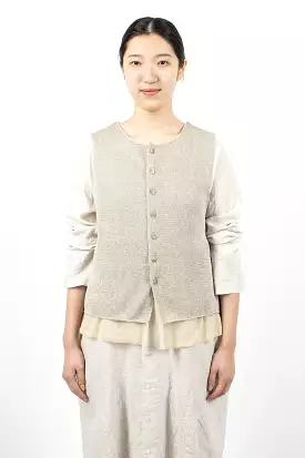 Double Layer Beige Vest