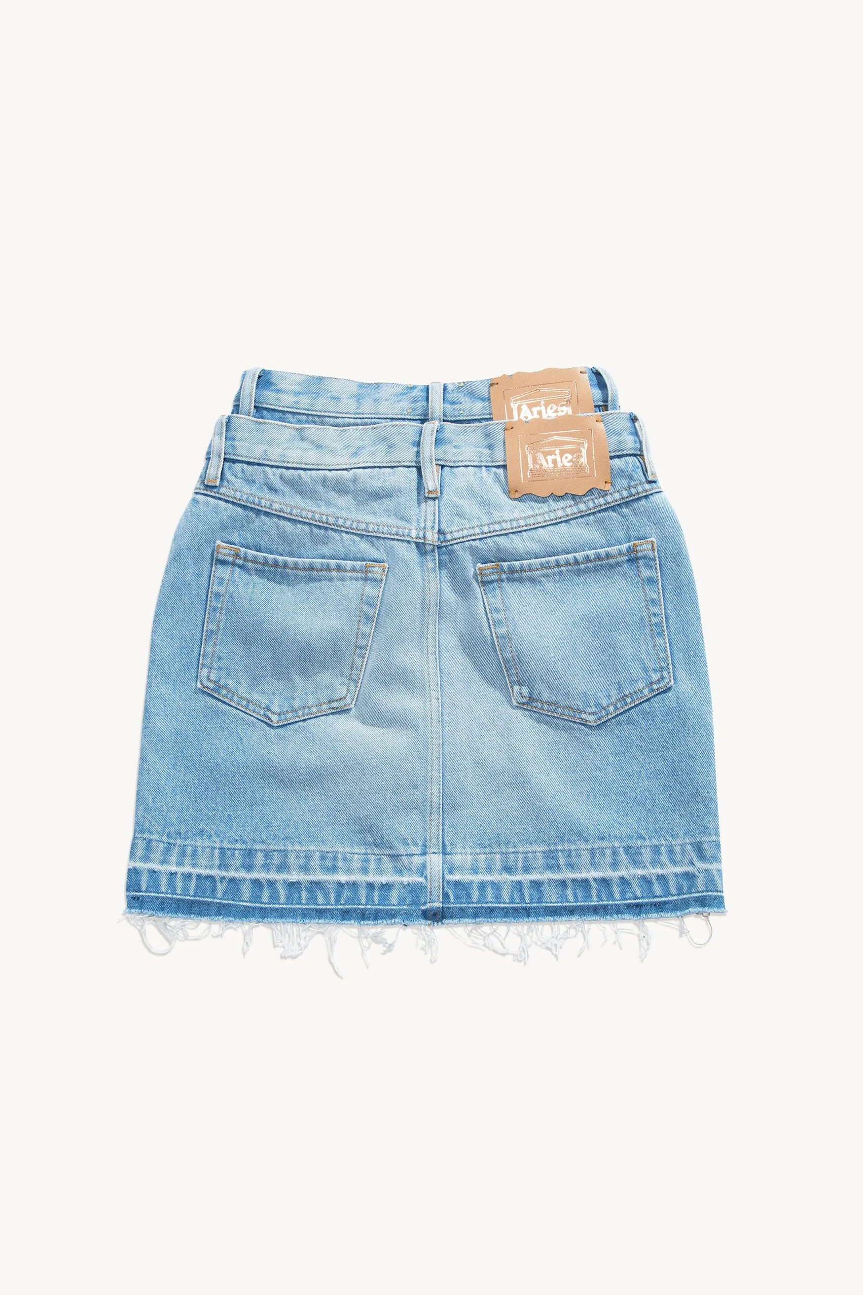 Dual Waistband Jeans Skirt