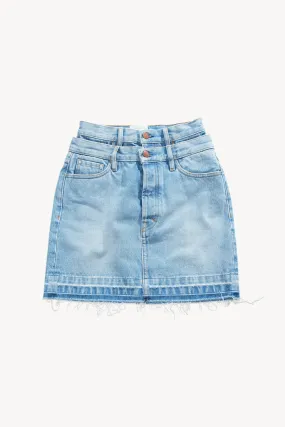 Dual Waistband Jeans Skirt