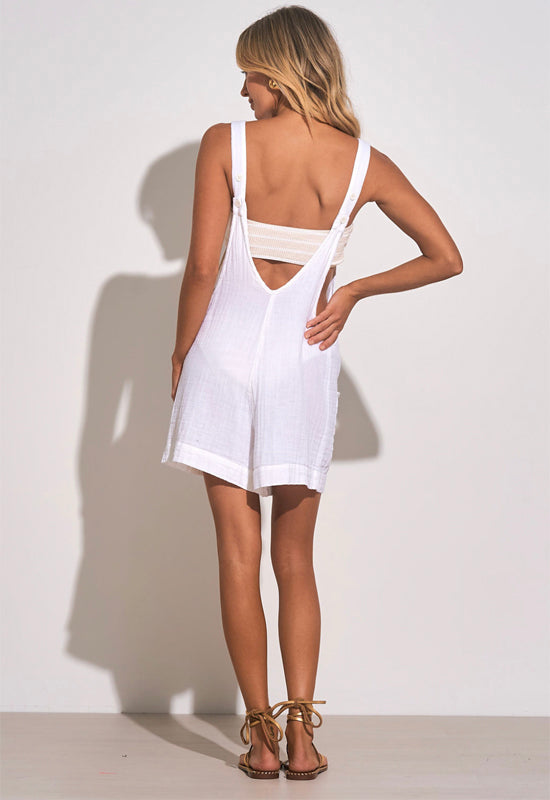 Elan Tank Romper White