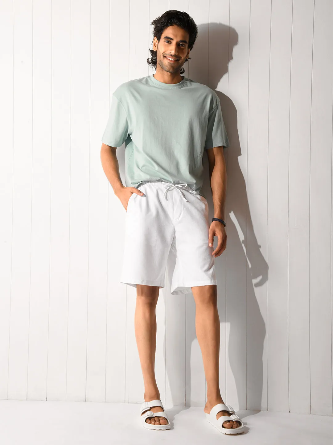 Breezy Elastic Waistband Shorts - Shuffle