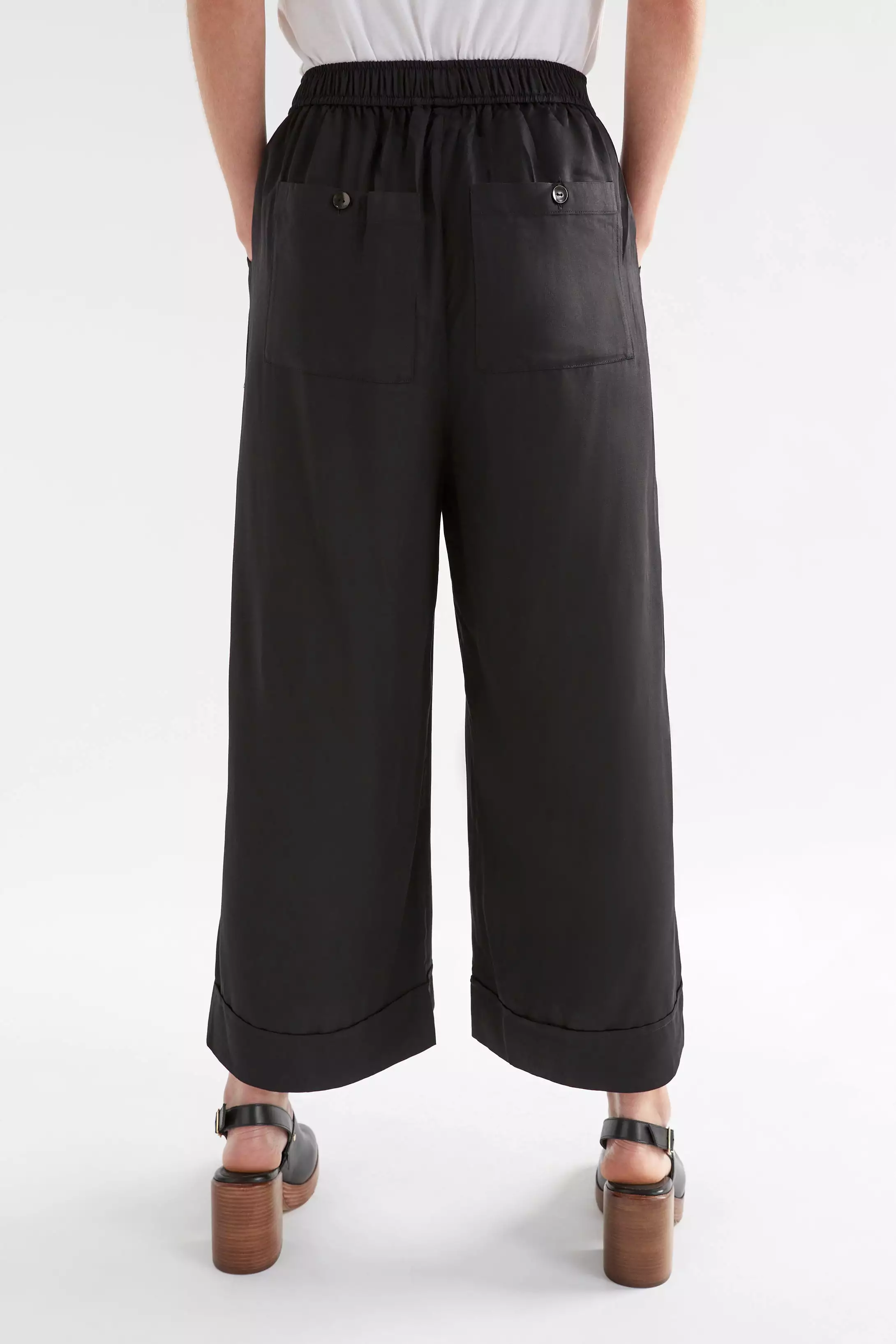 Elk Label - Black Wide Leg Culotte Result