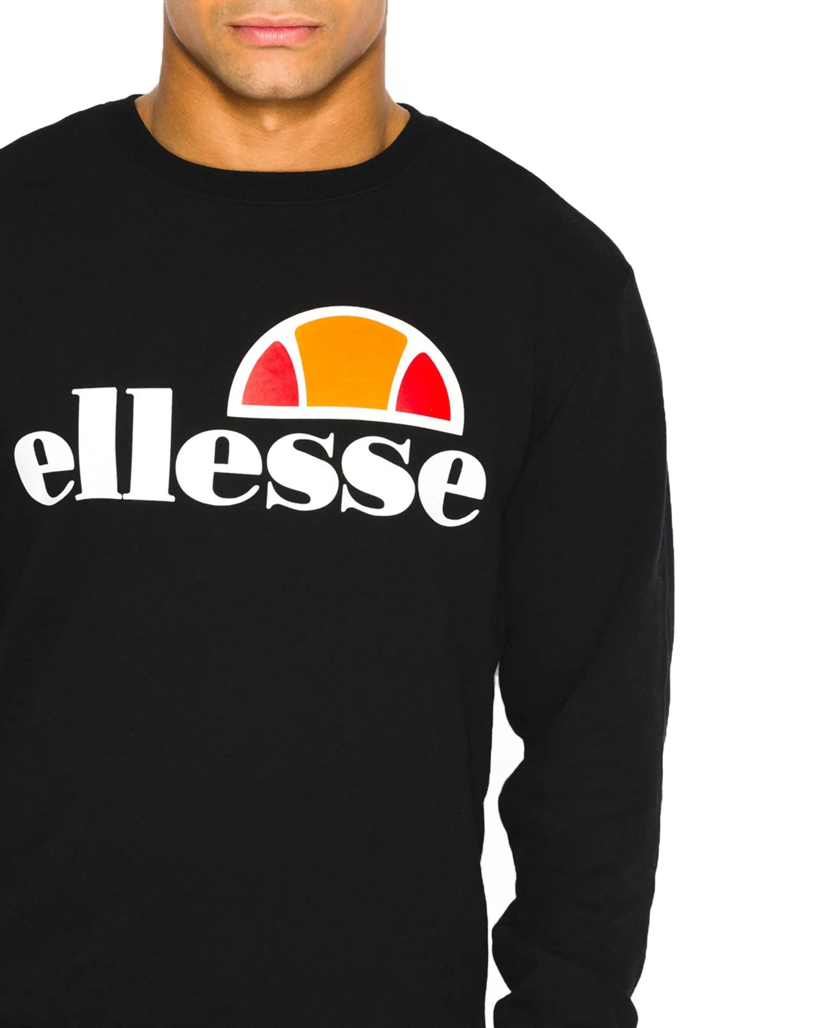 Ellesse Anthracite Succiso Logo Crew Neck Sweatshirt