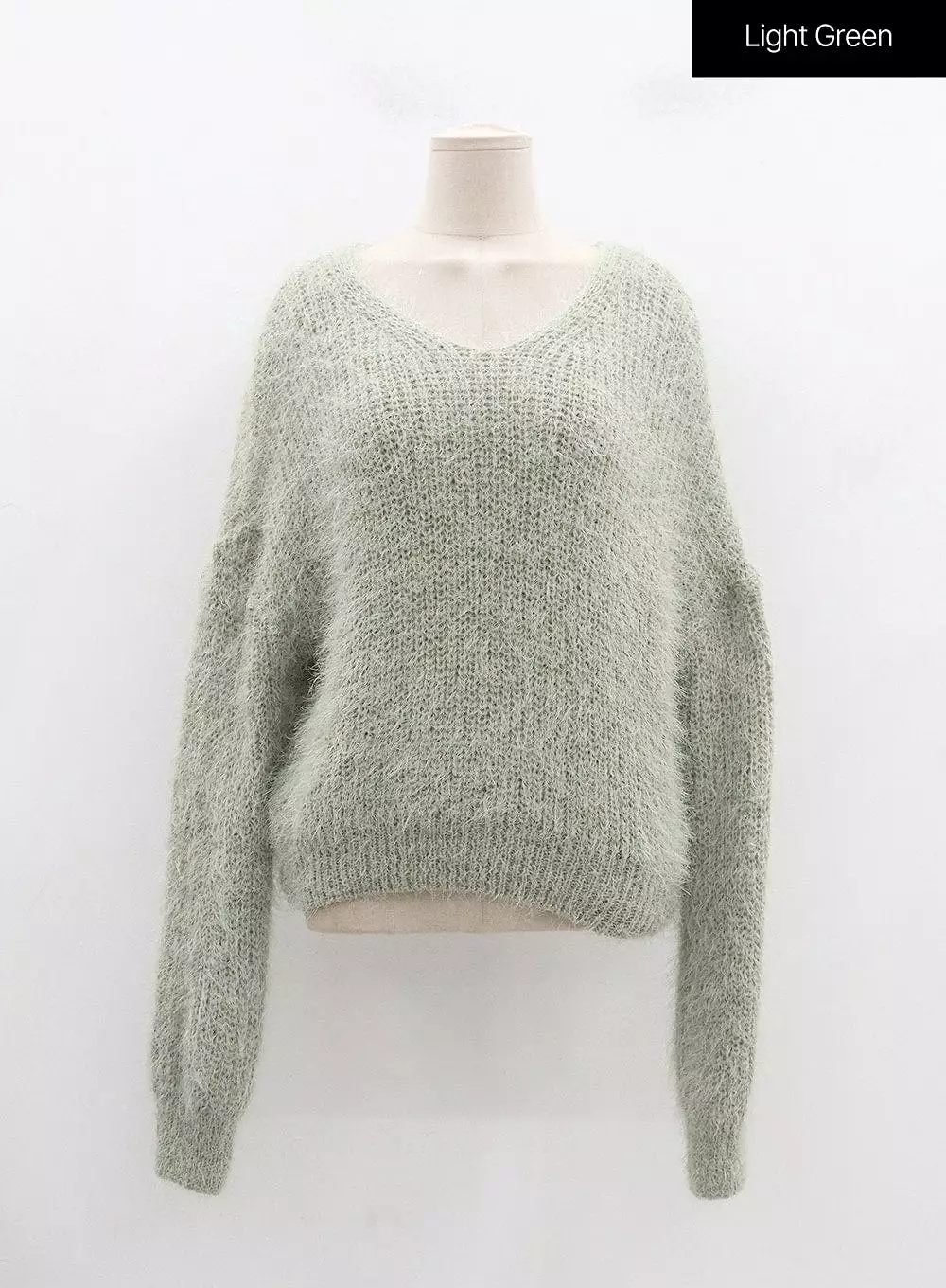 Faux Fur V-Neck Sweater - OD21