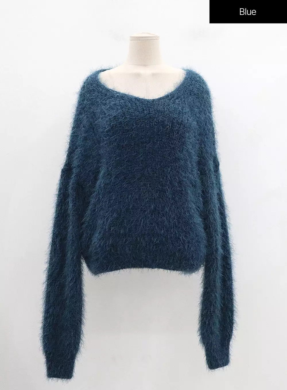 Faux Fur V-Neck Sweater - OD21