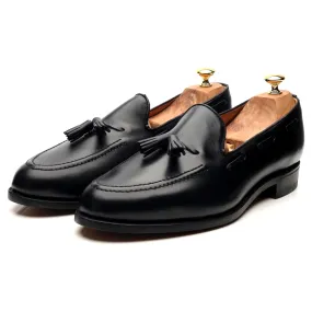 Finchley Black Leather Tassel Loafers UK 11 F