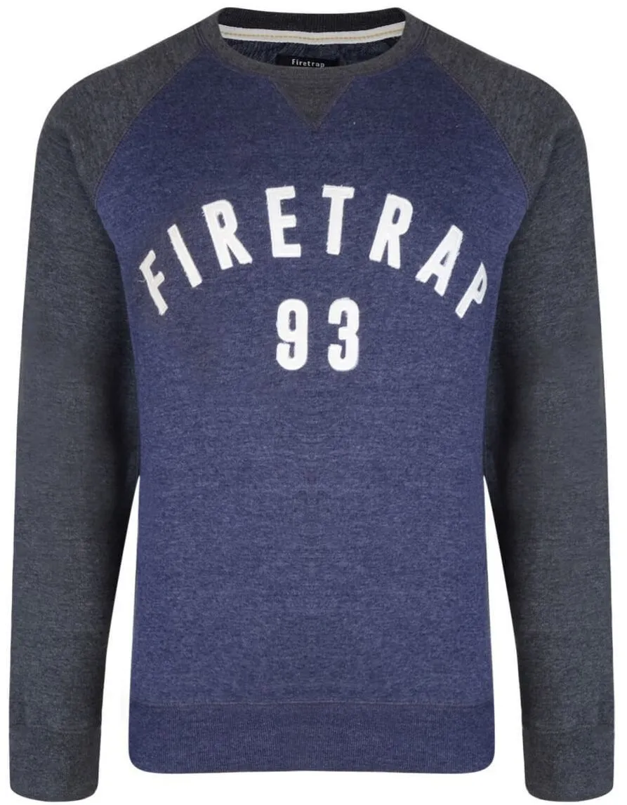 Midnight Crew Neck Printed Sweatshirt by Firetrap