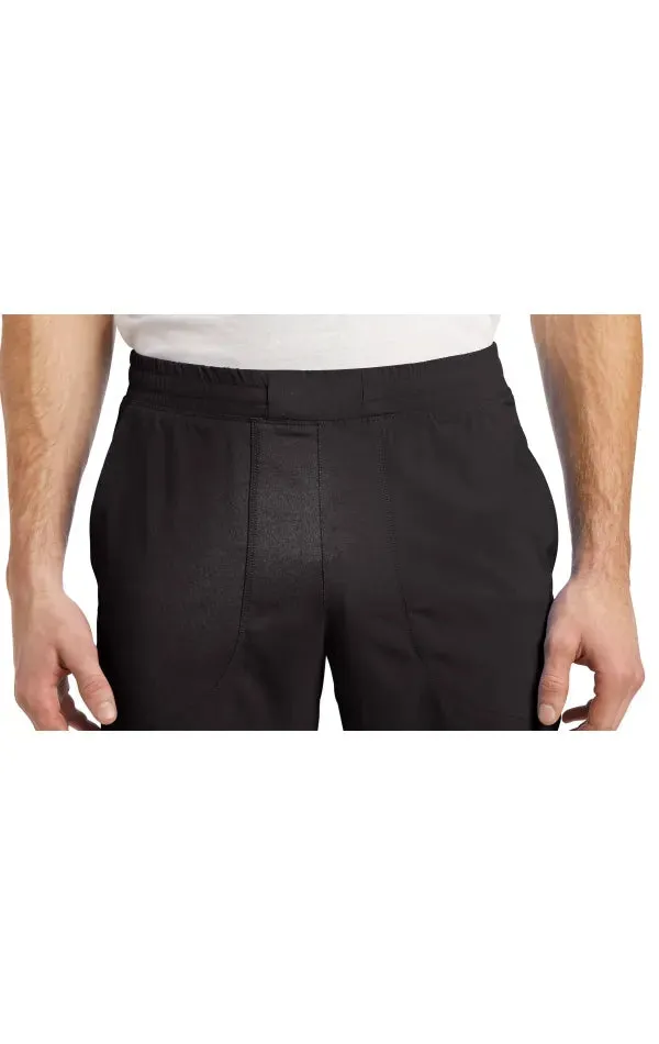 Black Elastic Waistband Men's Pants - Shop Now