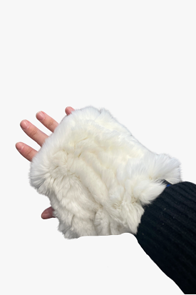 Furry Fingerless Gloves