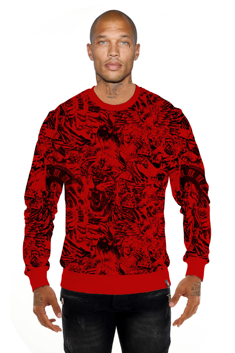 George V Paris Red Crewneck