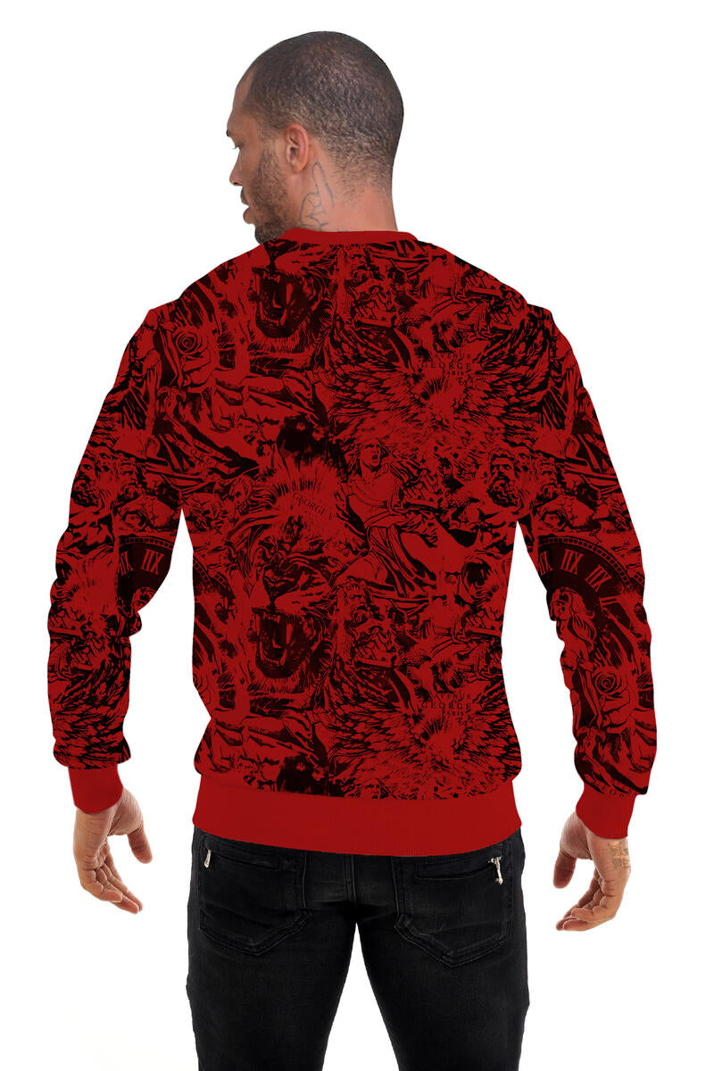 George V Paris Red Crewneck