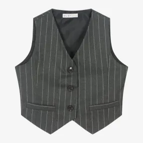 Girls Pinstripe Vest