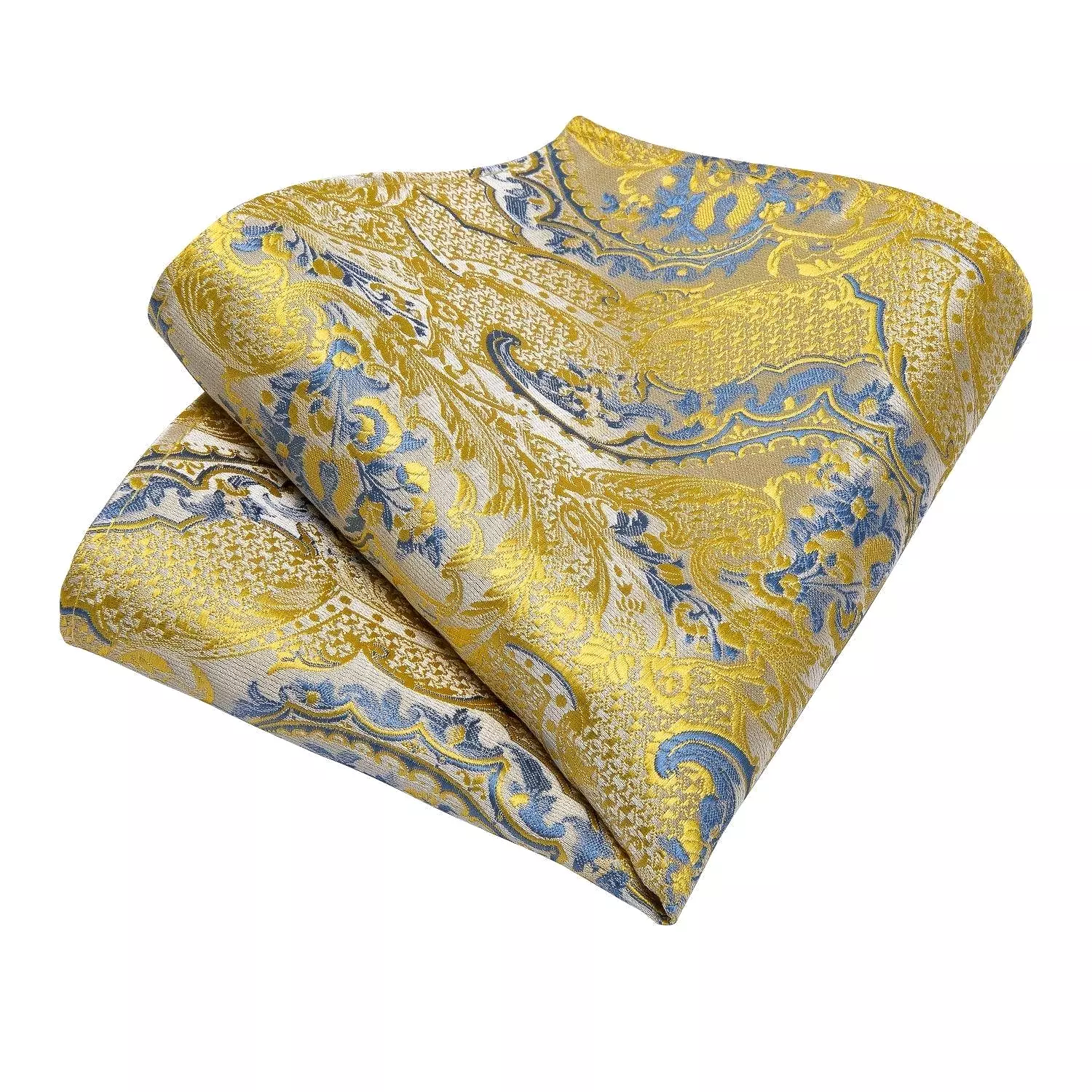 Gold Paisley Necktie Set