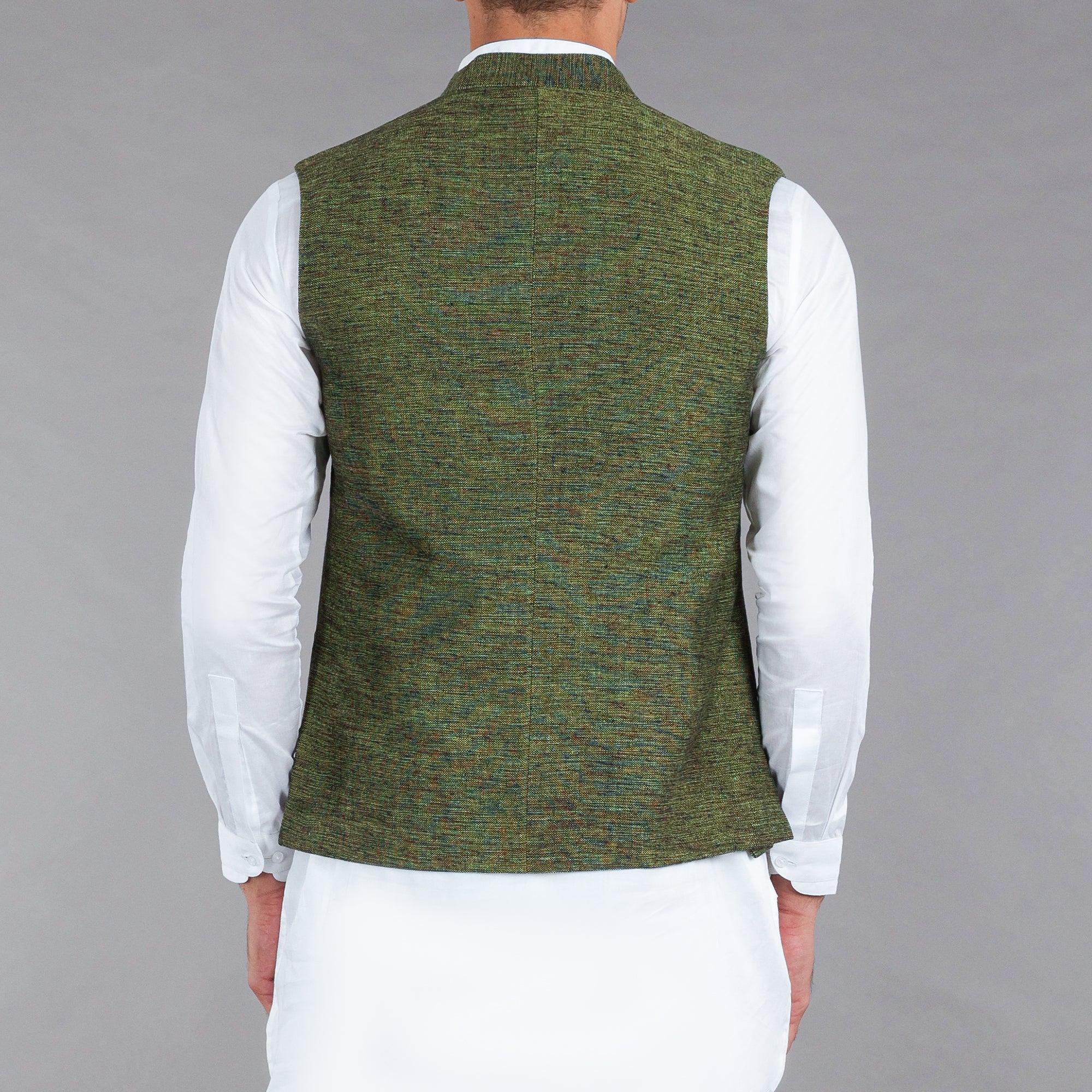 Green Cotton Waistcoat