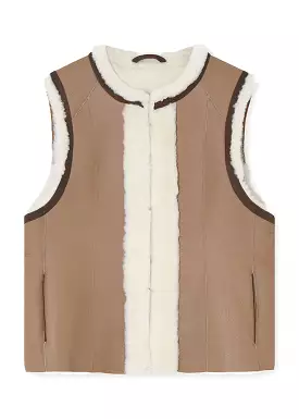 Gustav Abena Shearling waistcoat 52103 Rulamsvest - Neutral