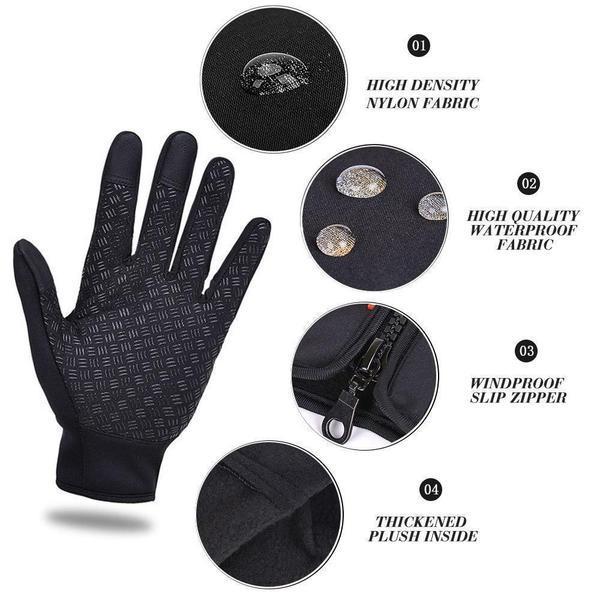 Heat-Retaining Waterproof Smartphone Gloves