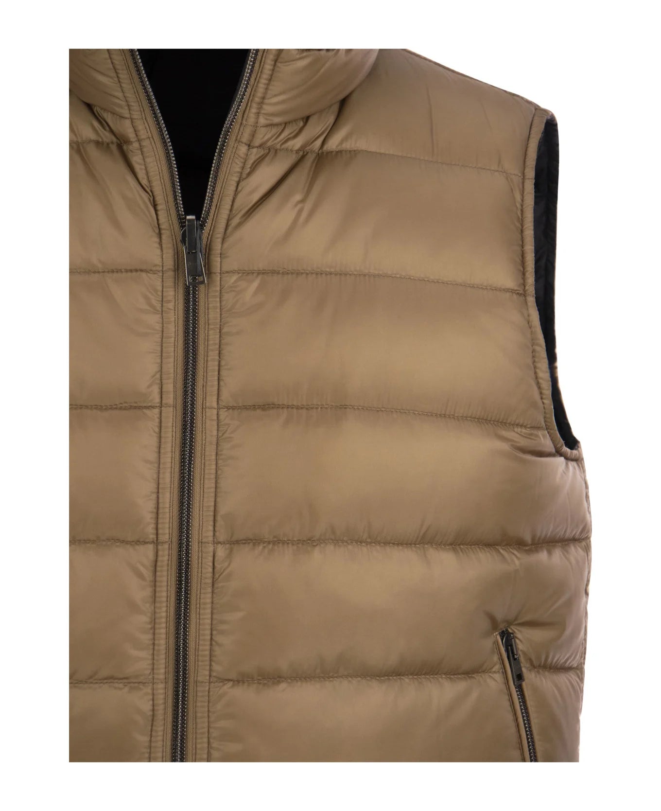 HERNO Reversible Nylon Lightweight Waistcoat Vest