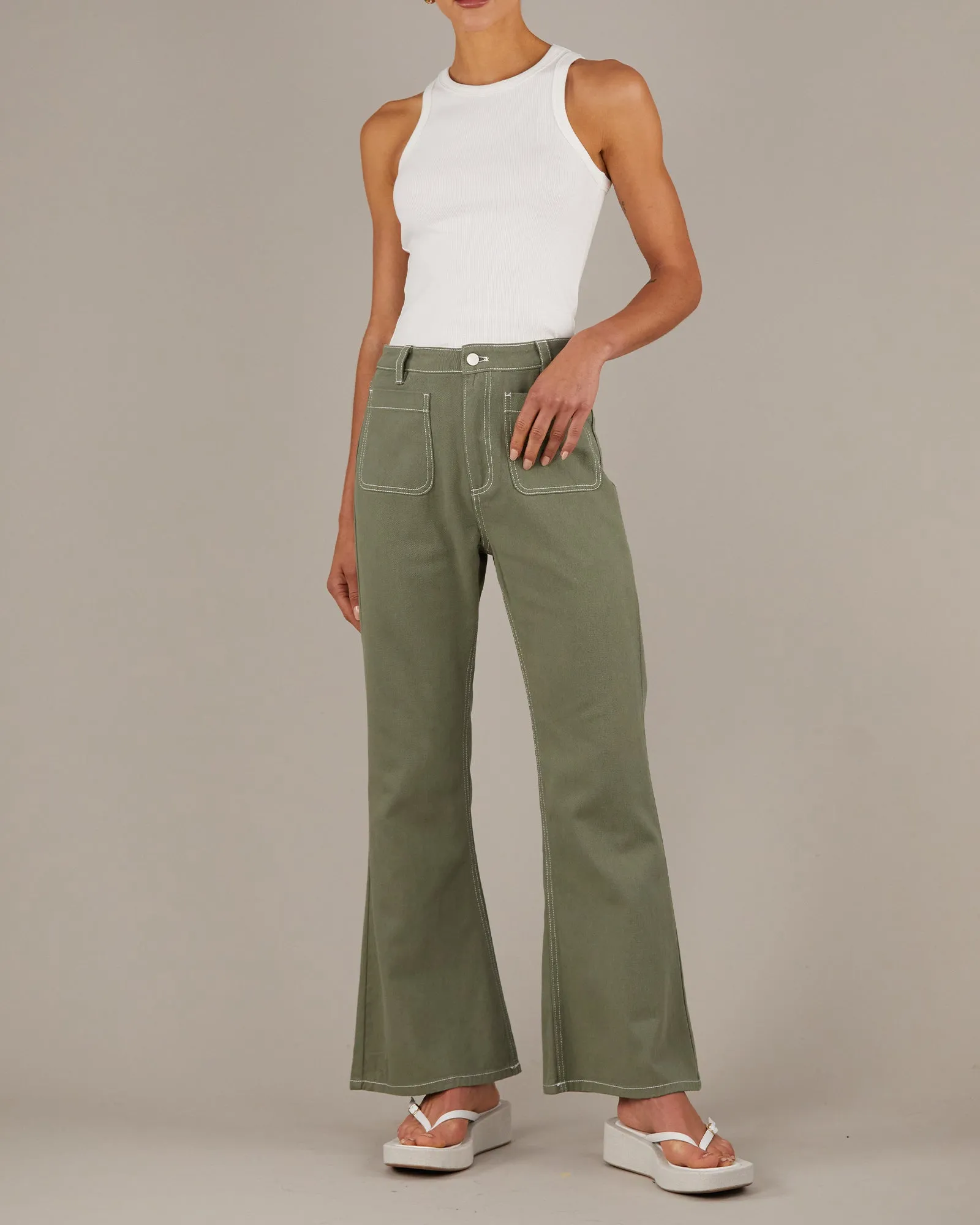 Sage Hexham Drill Pant