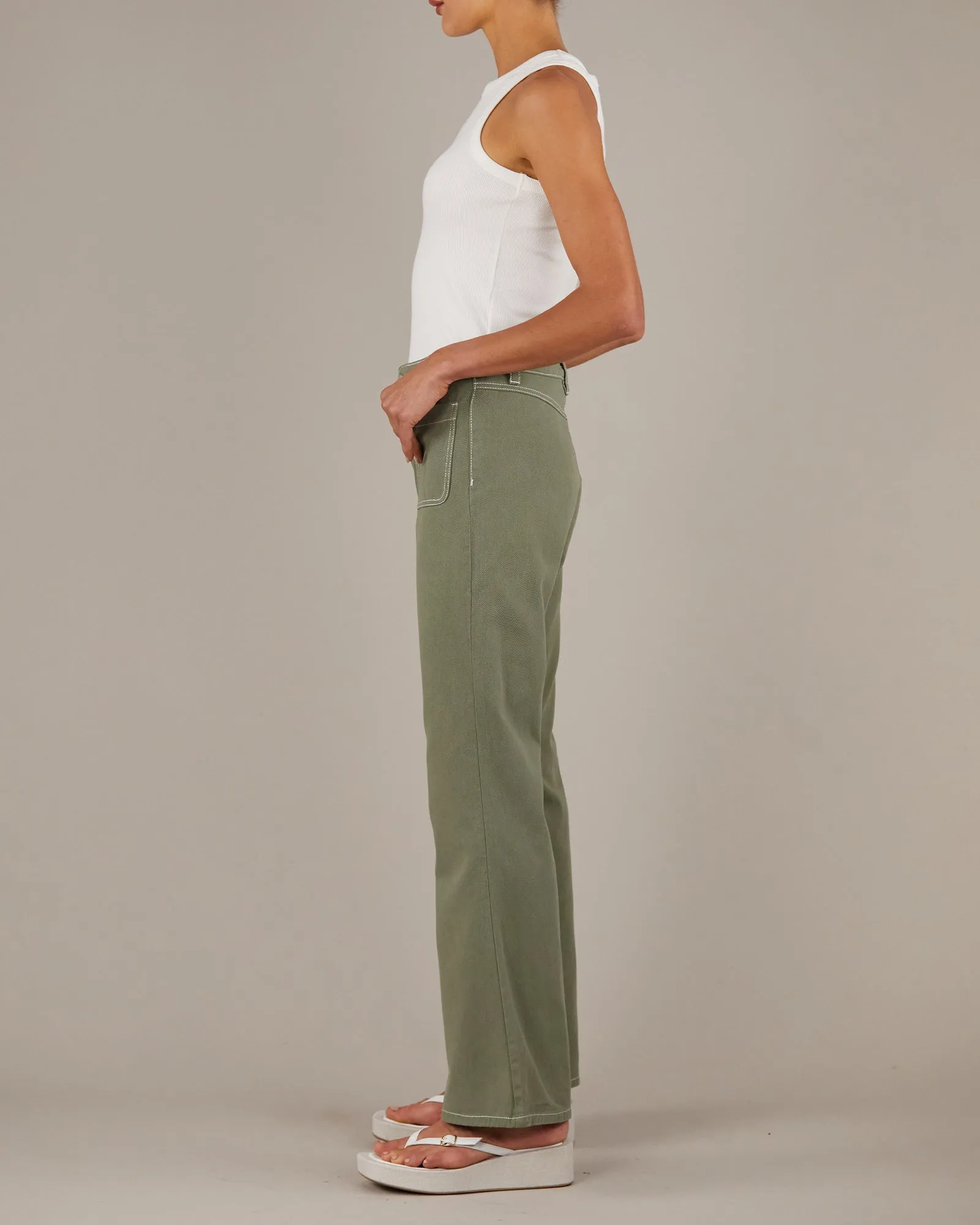 Sage Hexham Drill Pant